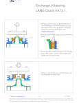 Lang Clutch KK73.1 Bearing Exchange Manual