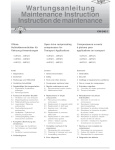 Bitzer  - Maintenance Instructions - All Models