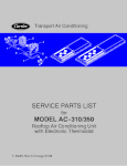 Carrier AC310/350 Service Parts - Rev C