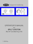 Carrier Split System Operation Manual