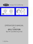Carrier Split System Operation Manual