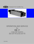 Carrier EM-17 Operation and Service Manual